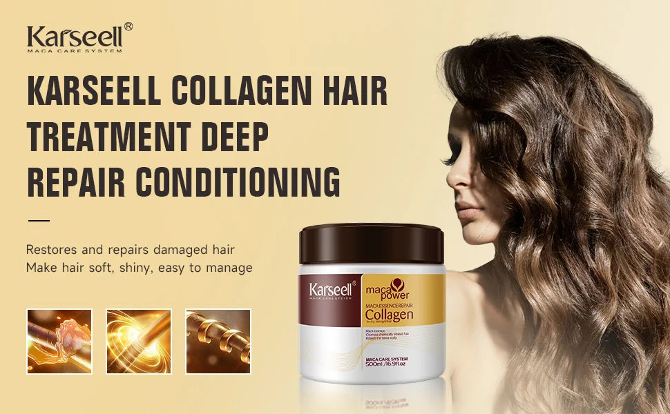 Karseell Collagen Hair Mask+Argan Oil Set