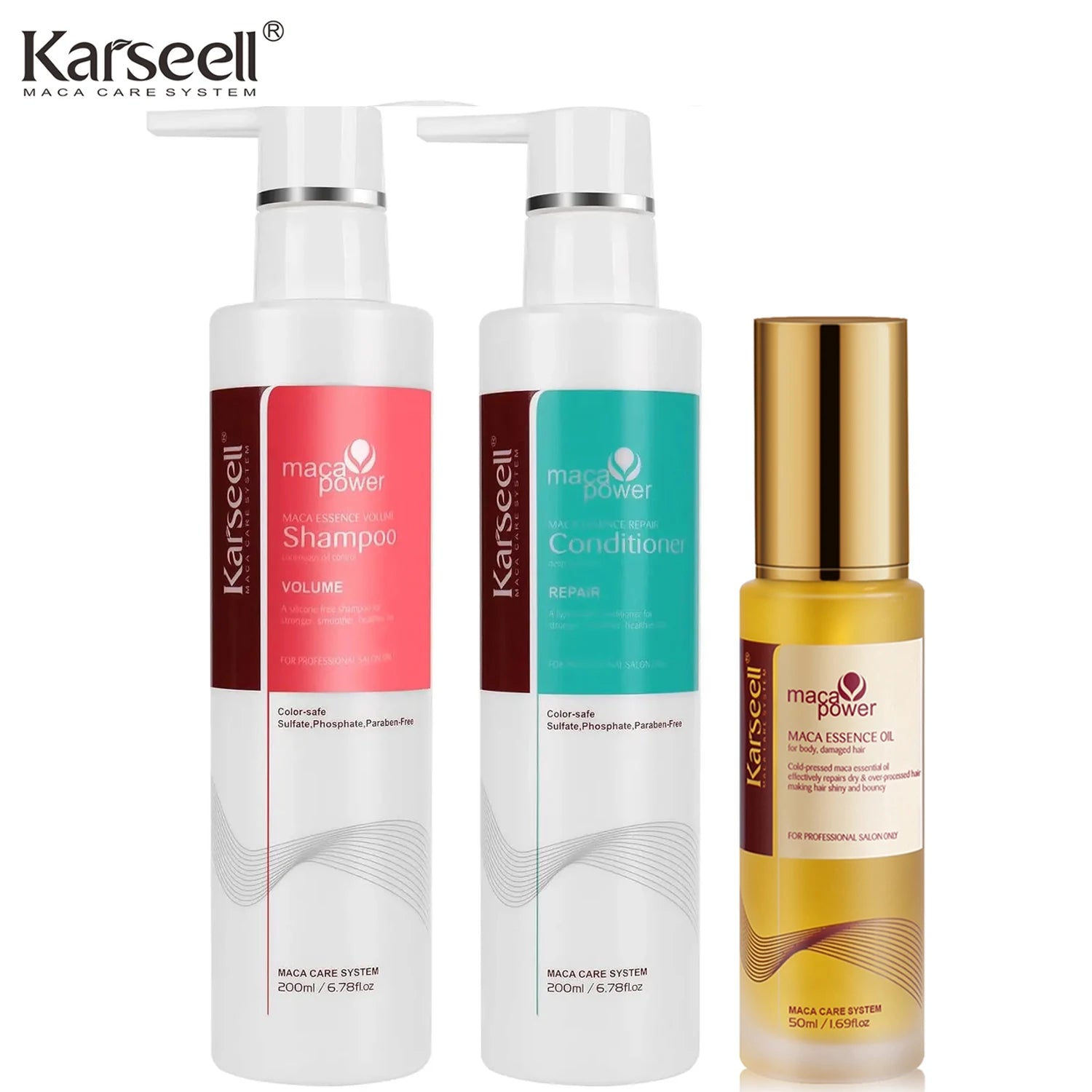 Karseell Volume Shampoo & Conditioner with Argan Oil