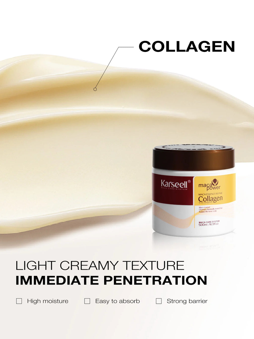 Karseell Collagen Hair Treatment – Deep Repair Mask 2 pcs