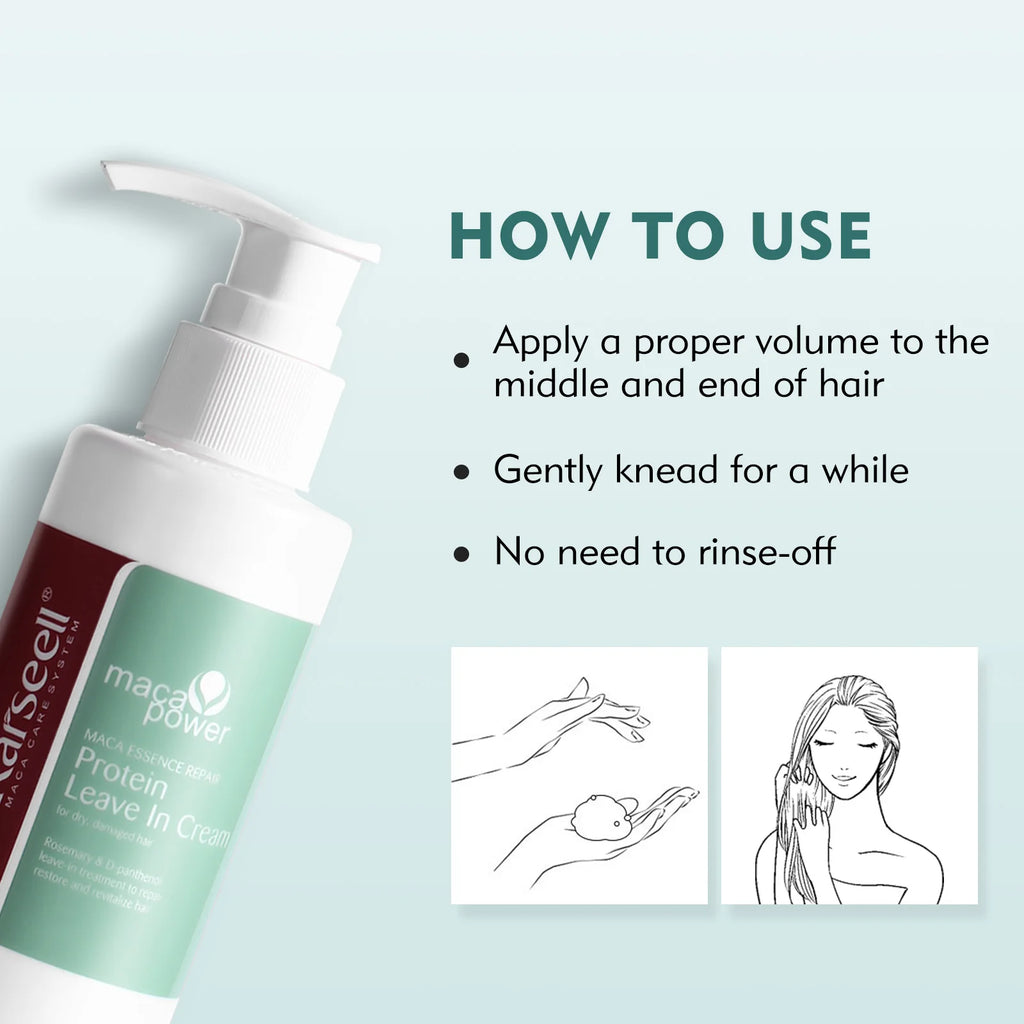 Karseell Leave In Conditioner Repair Protein Cream Hair Treatment  Natural Essences Organic Protein Cream for Dry Damaged Hair