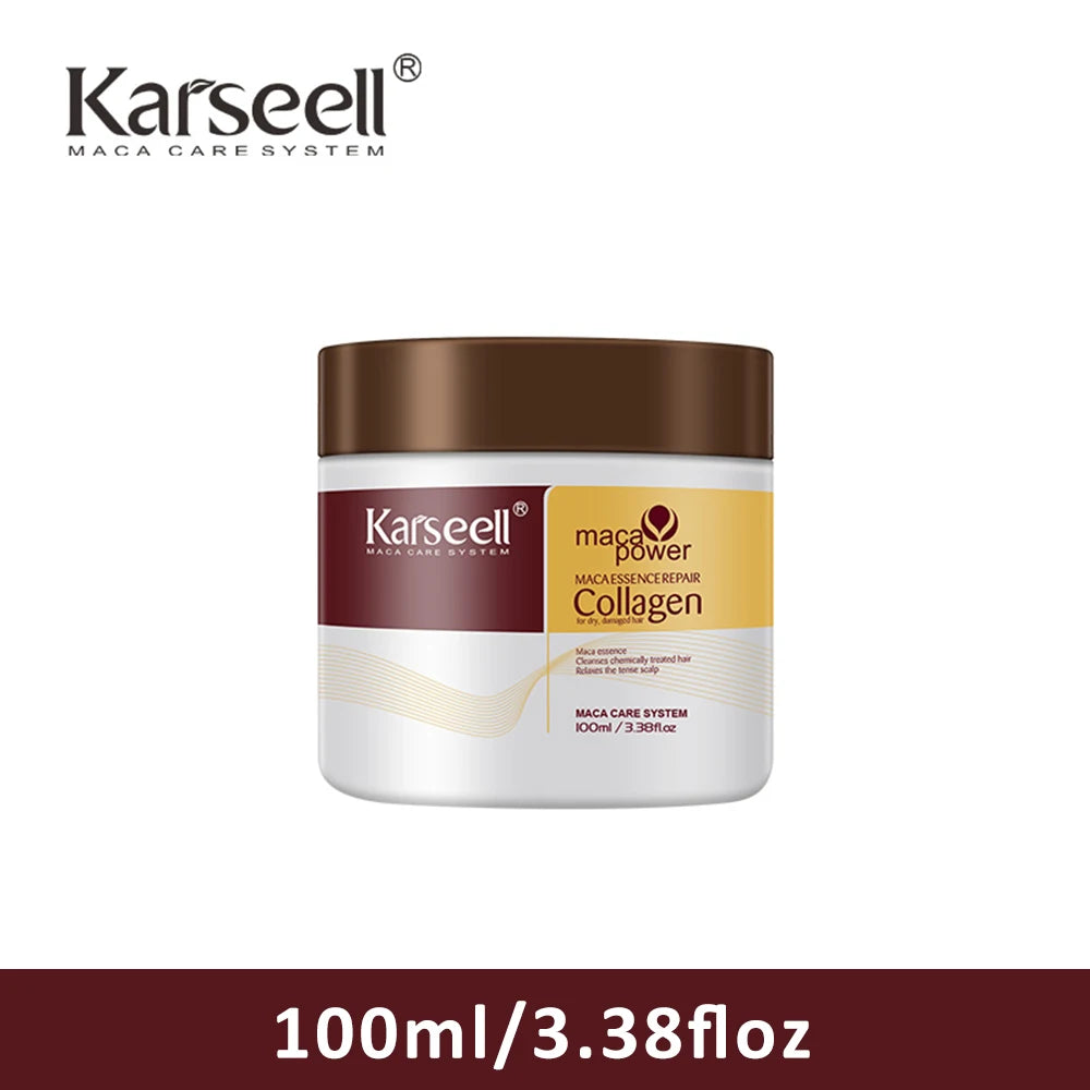 Karseell Collagen Hair Mask+Shampoo and Conditioner Travel Set