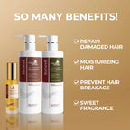 Karseell Hair Oil+Shampoo And Conditioner Hair Repair Set
